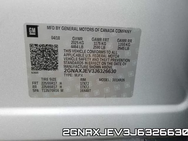 2GNAXJEV3J6326630 фото 2