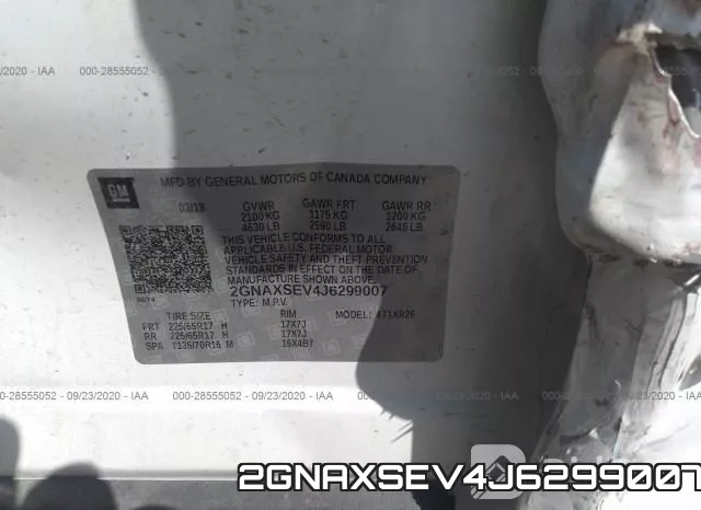 2GNAXSEV4J6299007 фото 10
