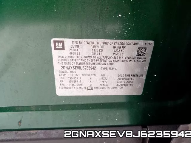 2GNAXSEV8J6235942 фото 2