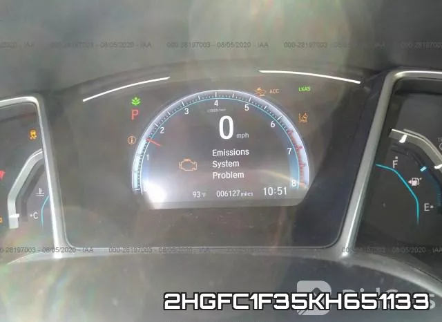 2HGFC1F35KH651133 фото 8