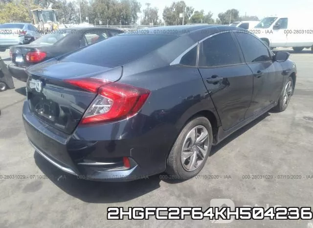 2HGFC2F64KH504236 фото 5