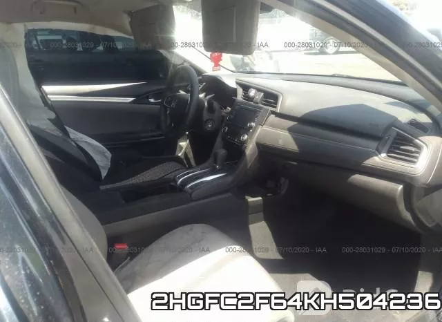 2HGFC2F64KH504236 фото 6