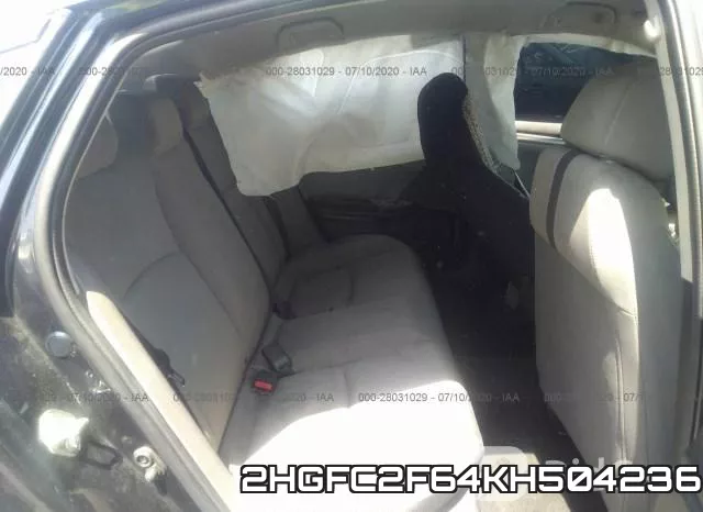 2HGFC2F64KH504236 фото 9