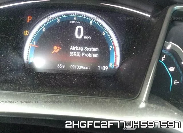 2HGFC2F77JH597597 фото 8