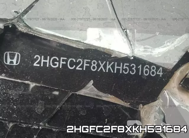 2HGFC2F8XKH531684 фото 9