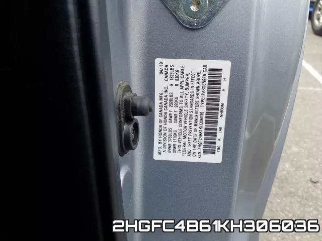 2HGFC4B61KH306036 фото 2