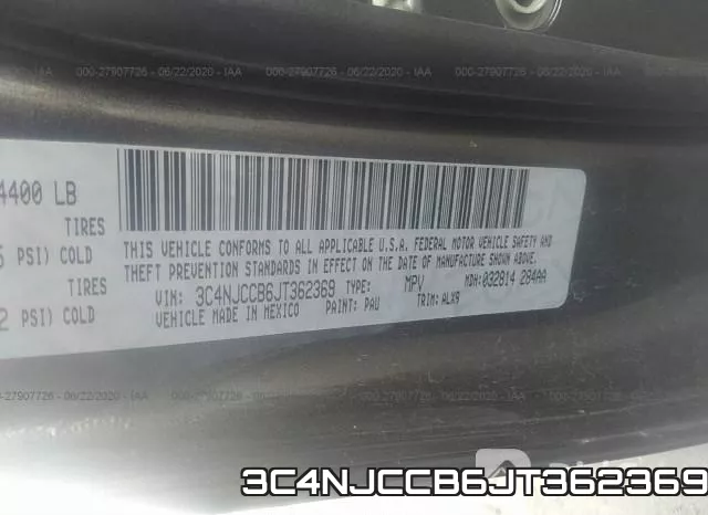 3C4NJCCB6JT362369 фото 10