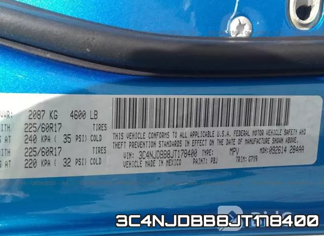 3C4NJDBB8JT178400 фото 10