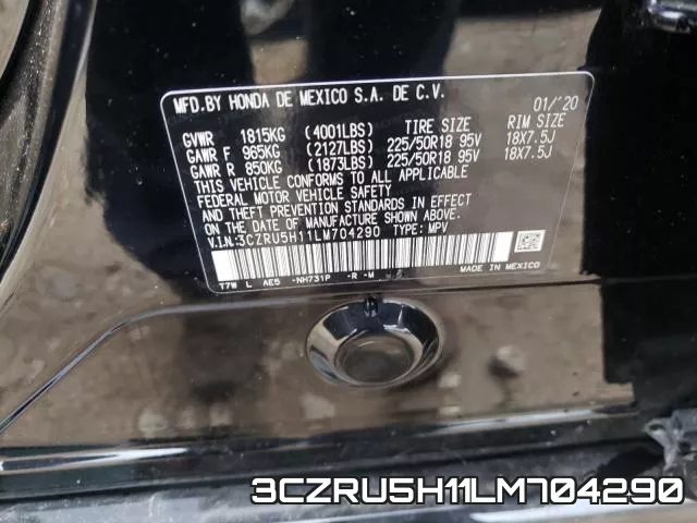 3CZRU5H11LM704290 фото 2