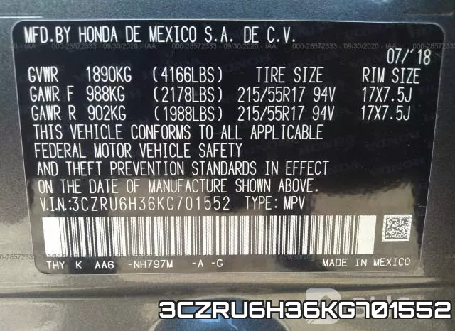 3CZRU6H36KG701552 фото 10