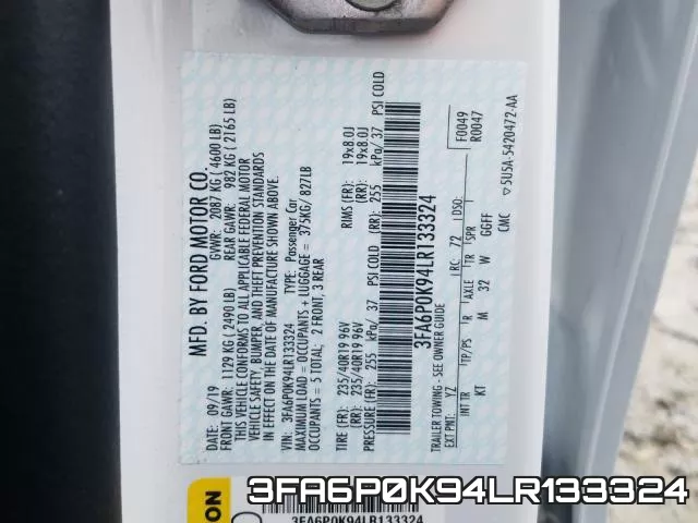 3FA6P0K94LR133324 фото 2