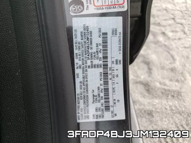 3FADP4BJ3JM132409 фото 2