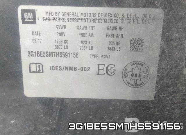 3G1BE5SM7HS591156 фото 10