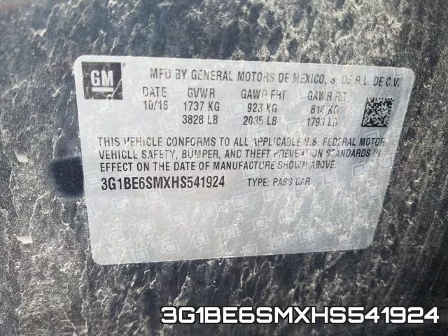 3G1BE6SMXHS541924 фото 2