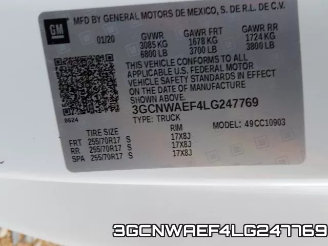 3GCNWAEF4LG247769 фото 2