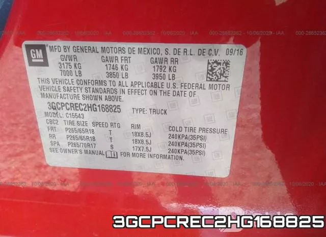 3GCPCREC2HG168825 фото 10