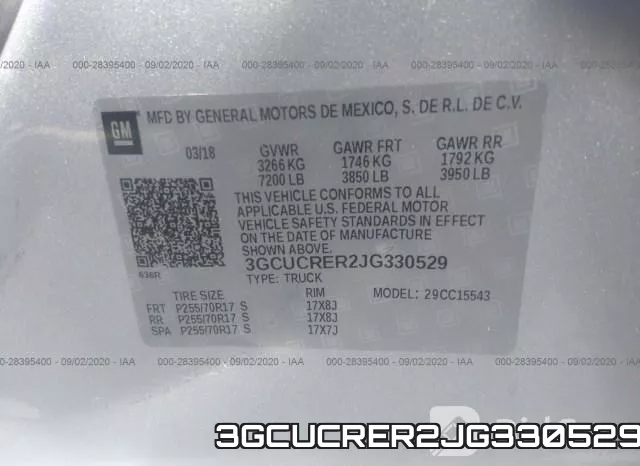 3GCUCRER2JG330529 фото 10