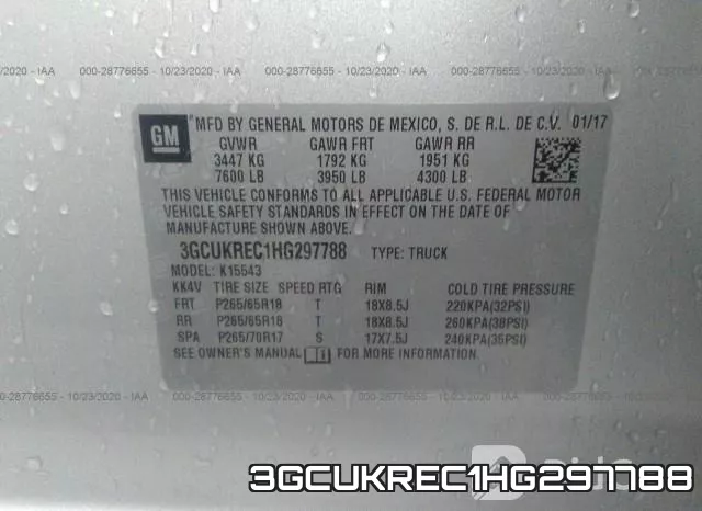 3GCUKREC1HG297788 фото 10