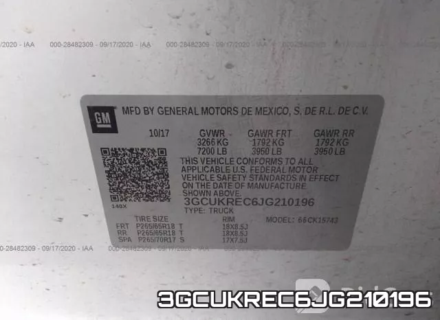 3GCUKREC6JG210196 фото 10