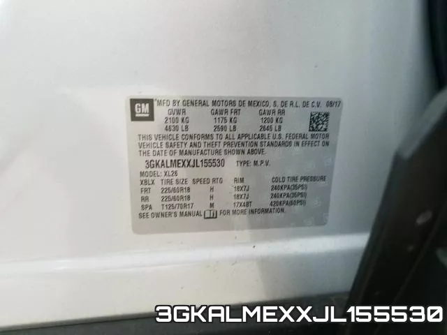 3GKALMEXXJL155530 фото 2