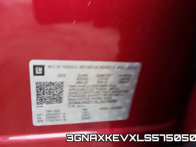 3GNAXKEVXLS575050 фото 2
