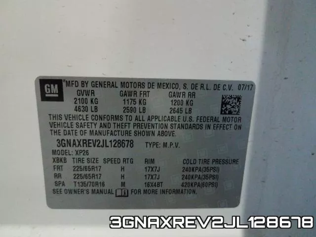 3GNAXREV2JL128678 фото 2
