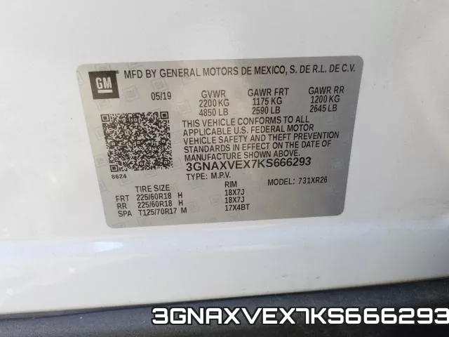 3GNAXVEX7KS666293 фото 2