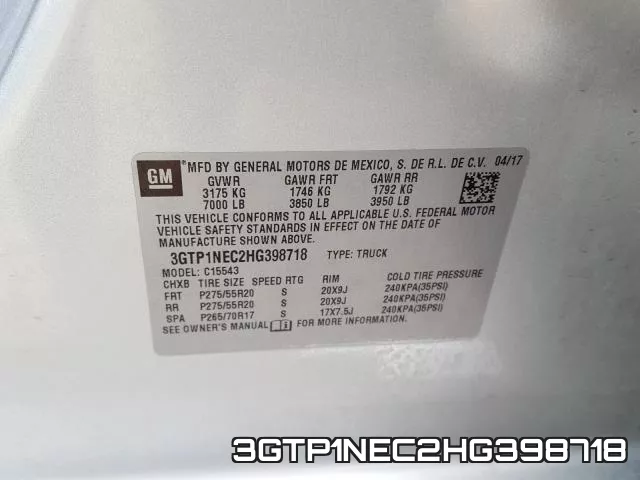 3GTP1NEC2HG398718 фото 2