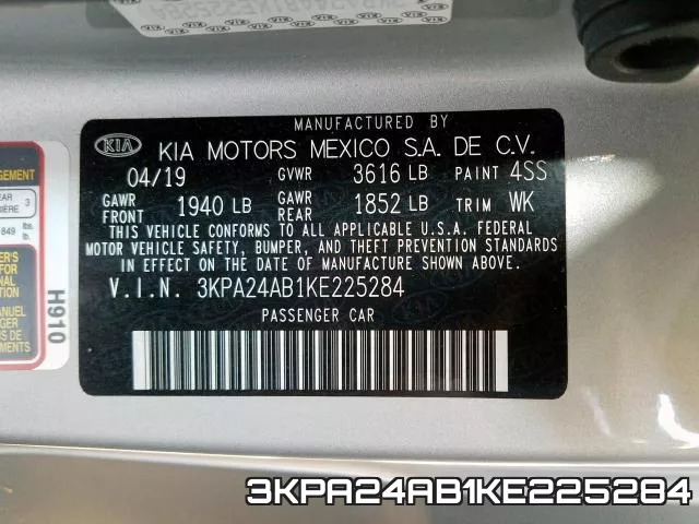 3KPA24AB1KE225284 фото 2