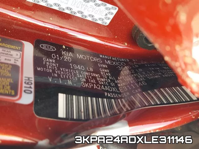3KPA24ADXLE311146 фото 2