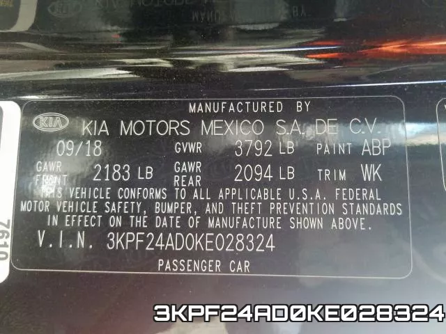 3KPF24AD0KE028324 фото 2