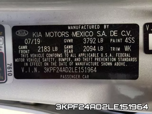 3KPF24AD2LE151964 фото 2