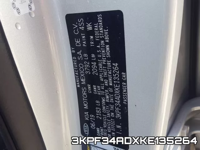 3KPF34ADXKE135264 фото 2