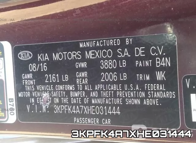 3KPFK4A7XHE031444 фото 10