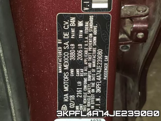 3KPFL4A74JE239080 фото 2