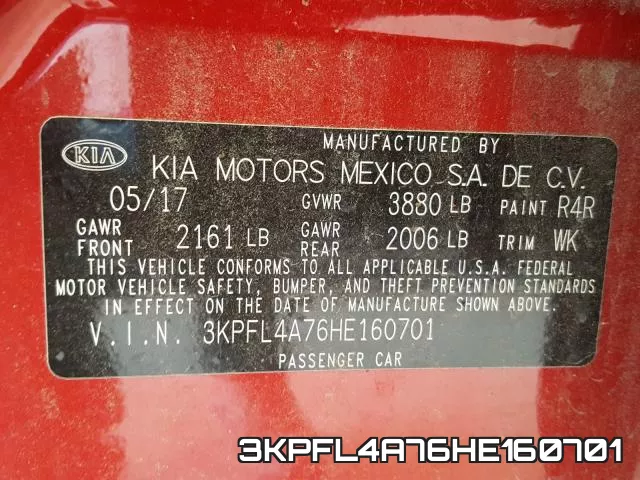 3KPFL4A76HE160701 фото 2