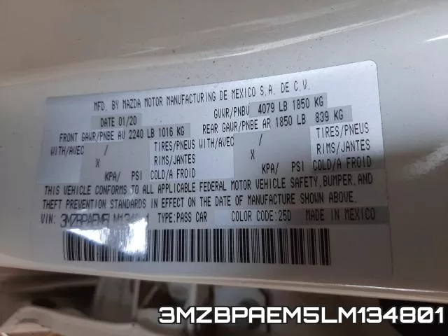 3MZBPAEM5LM134801 фото 2
