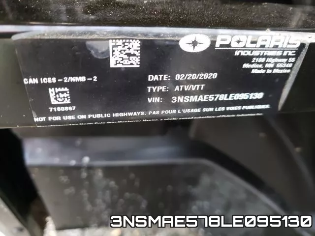 3NSMAE578LE095130 фото 2