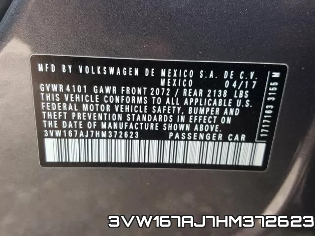 3VW167AJ7HM372623 фото 2