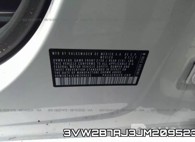 3VW2B7AJ3JM209523 фото 10