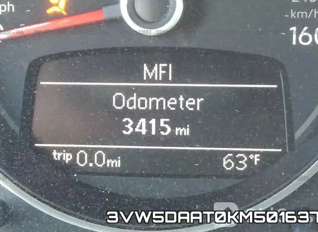 3VW5DAAT0KM501637 фото 8