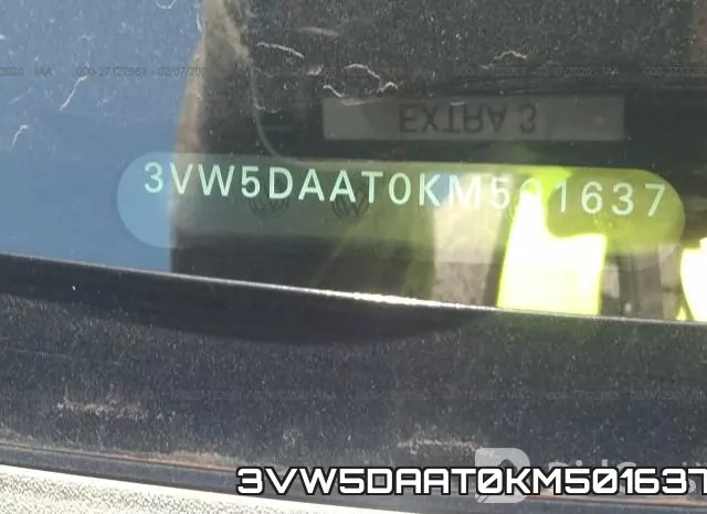 3VW5DAAT0KM501637 фото 10