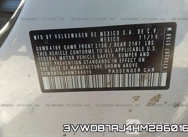 3VWDB7AJ4HM286016 фото 10