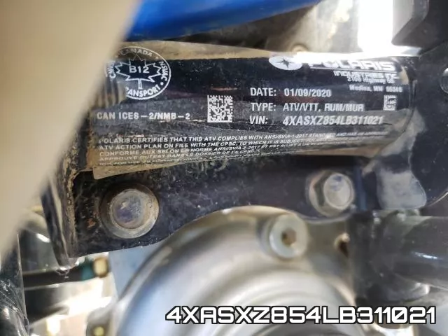 4XASXZ854LB311021 фото 2