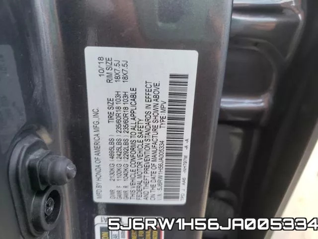 5J6RW1H56JA005334 фото 2