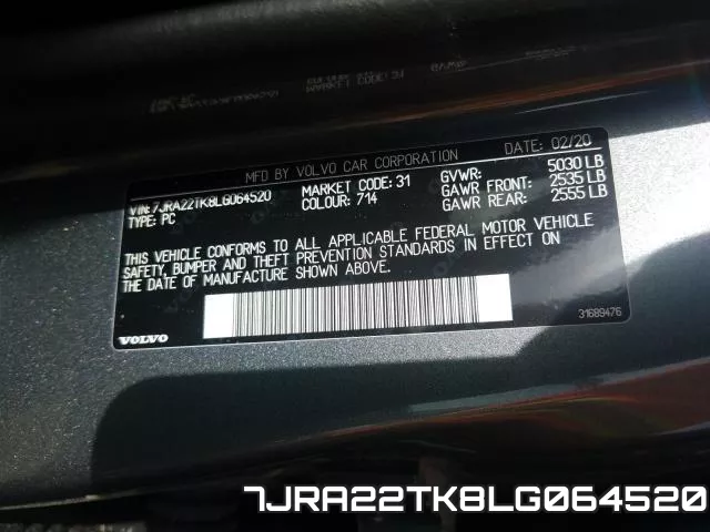 7JRA22TK8LG064520 фото 2