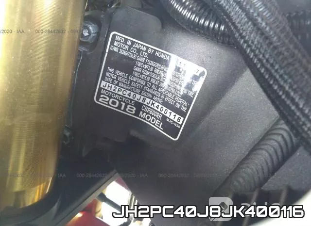 JH2PC40J8JK400116 фото 2