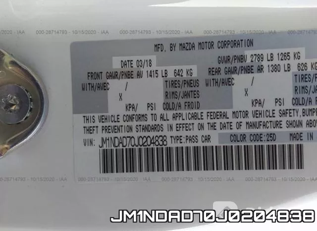 JM1NDAD70J0204838 фото 10