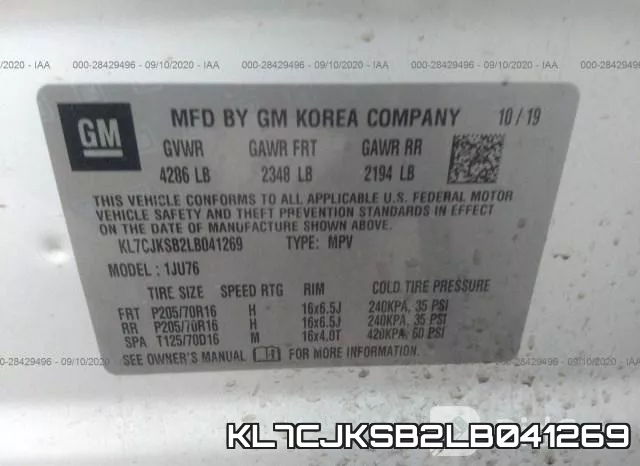 KL7CJKSB2LB041269 фото 10