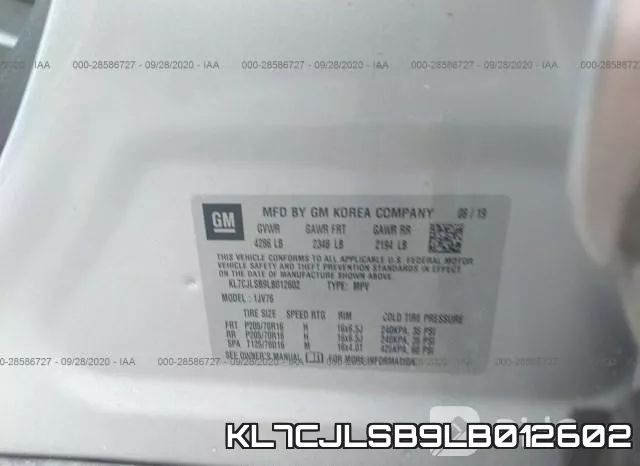 KL7CJLSB9LB012602 фото 10